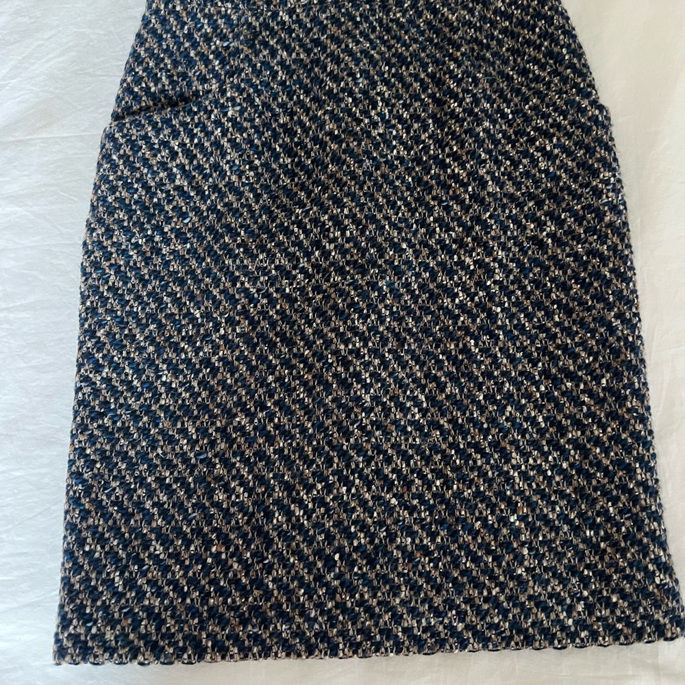 Authentic Loro Piana Skirt Cashmere / Wool tweed NWT Size 38 US 2 New